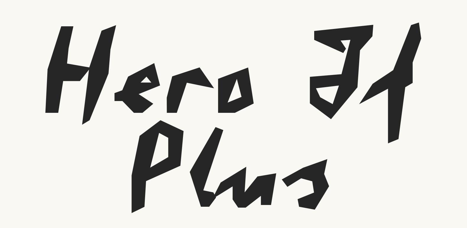 Hero If Plus font preview image #1