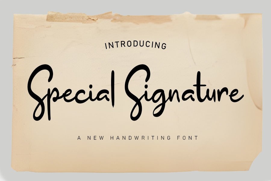 Special Signatur Font