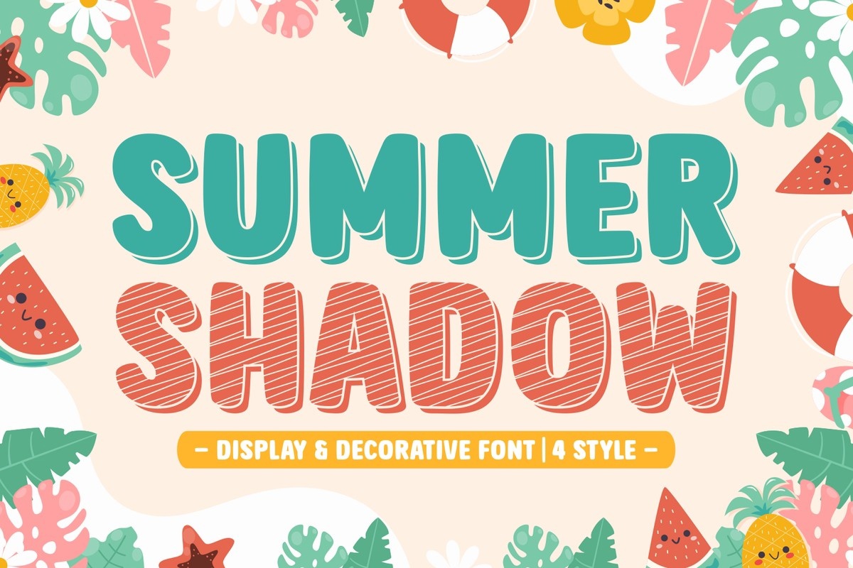 Summer Shadow Font