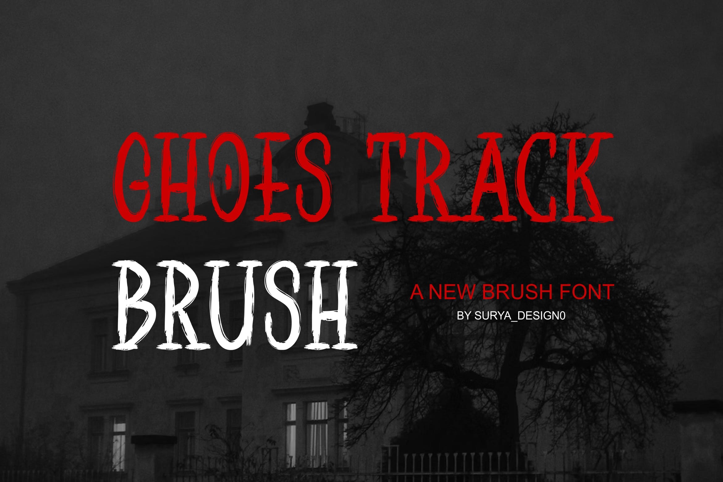 Ghoes Track Brush Font