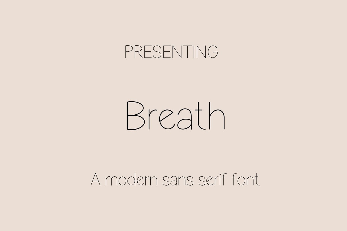 Breath Font