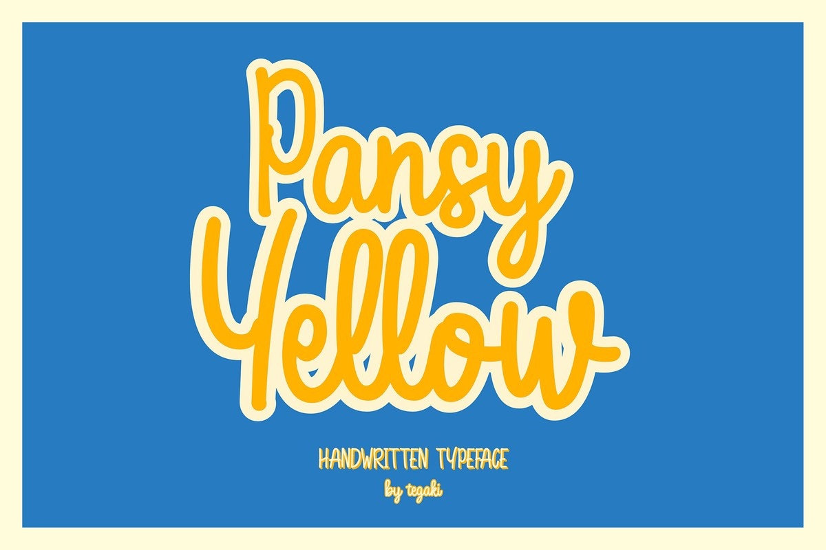 Pansy Yellow Font