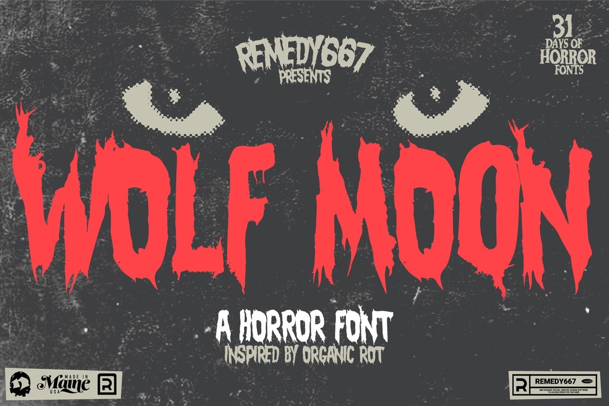 Wolf Moon Font