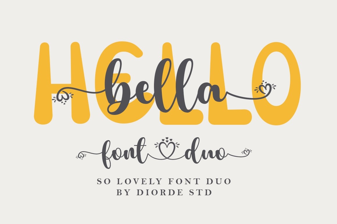 Hello Bella Duo Font