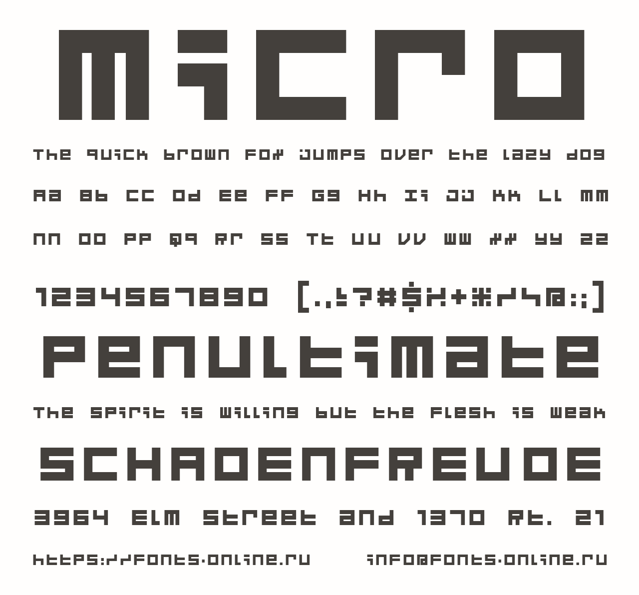 Micro 5 Font