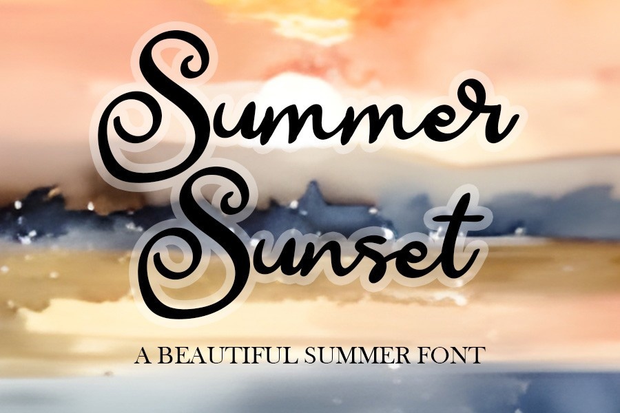 Summer Sunset Font