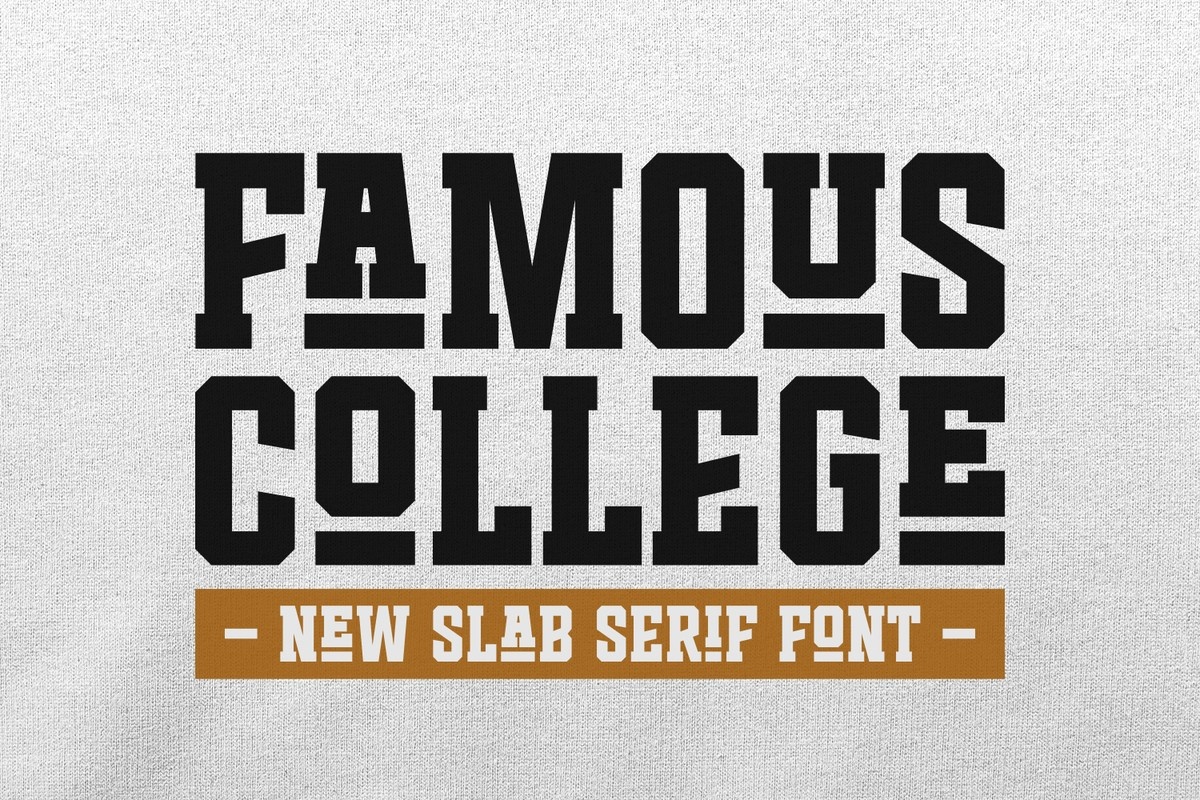 Famous College Font