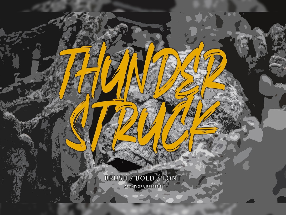 Thunderstruck Font