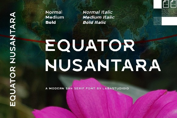 Equator Nusantara Font