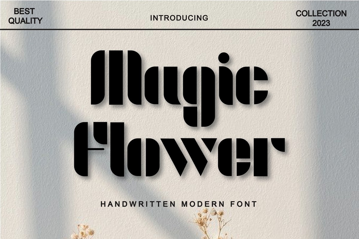 Magic Flower Font