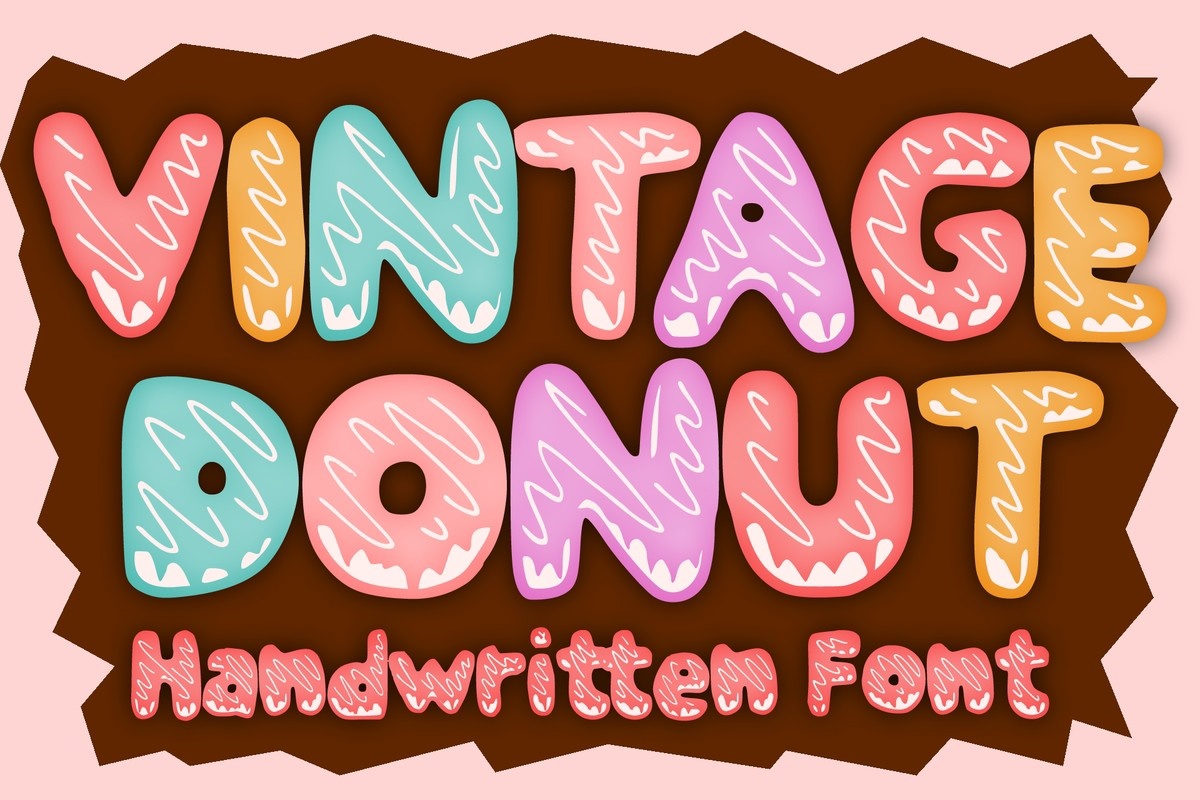 Vintage Donut Font