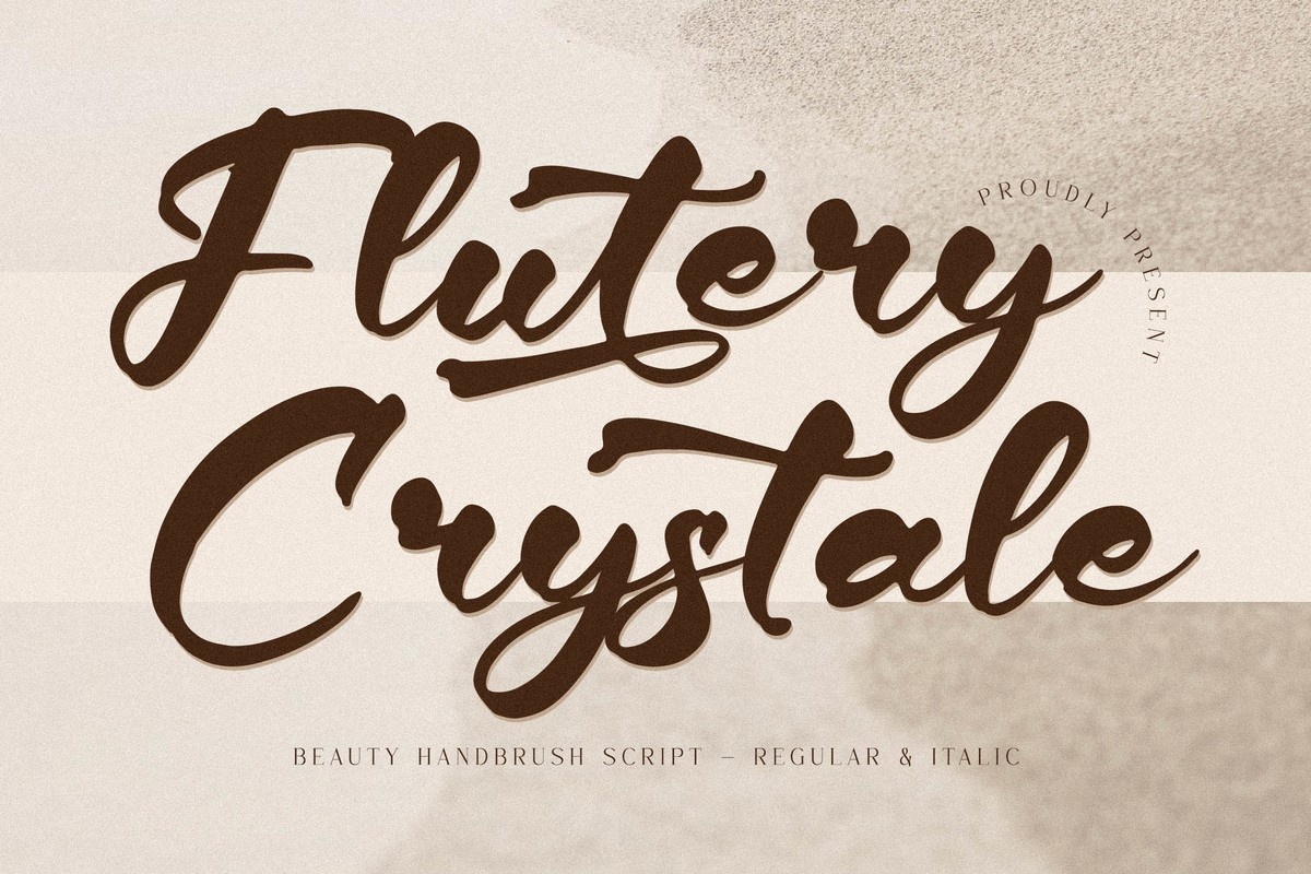 Flutery Crystale Font