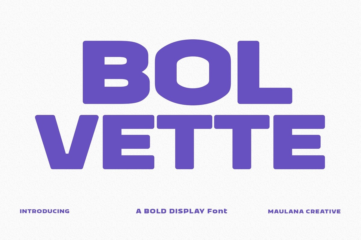 Bolvette Font