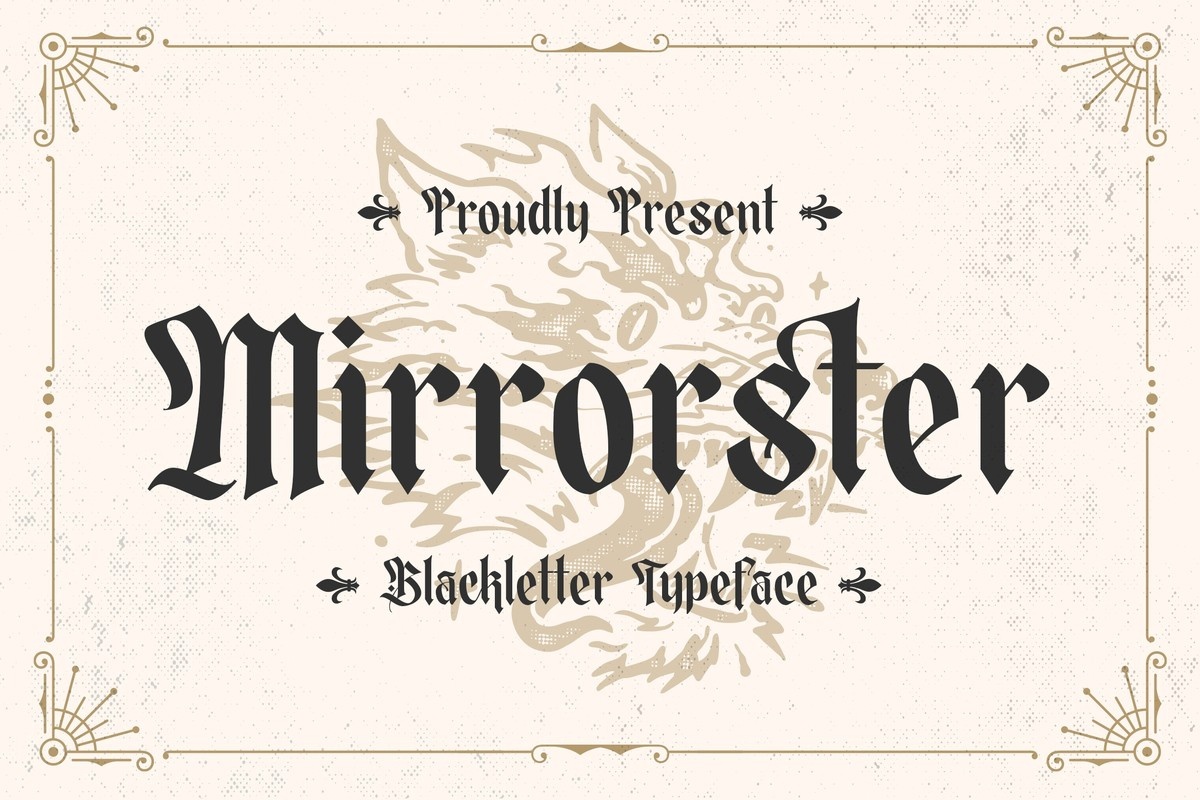 Mirrorster Font