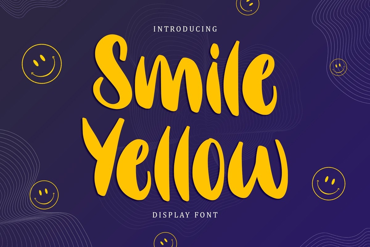 Smile Yellow Font