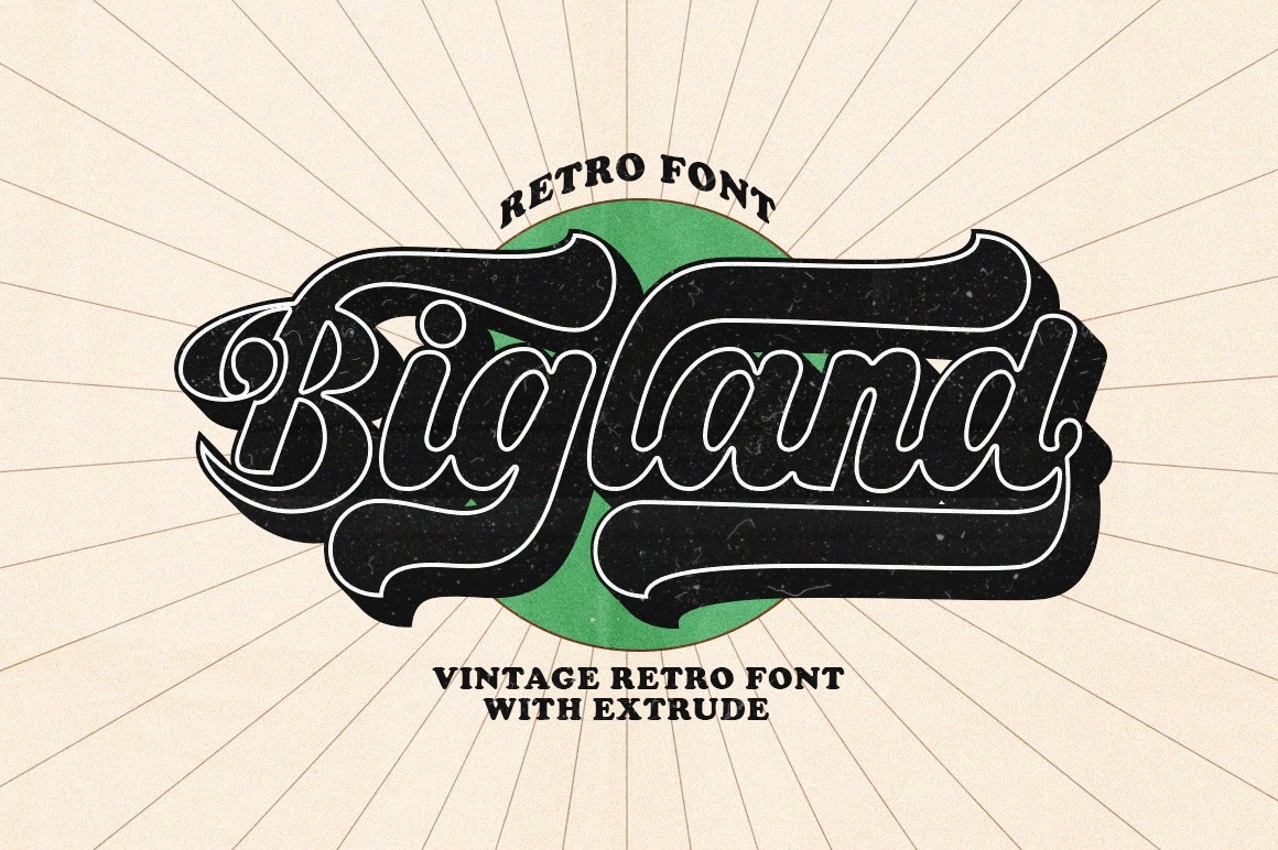 Bigland Retro Font
