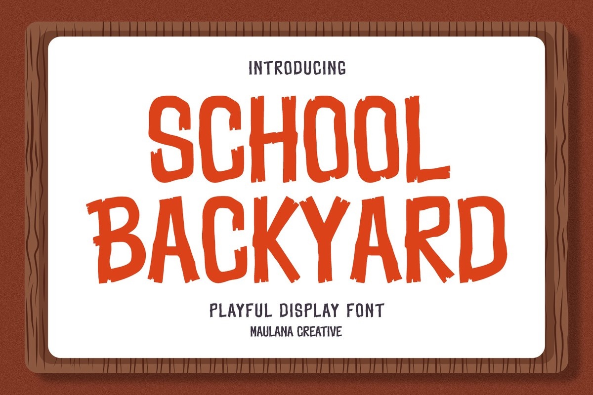 School Backyard Font