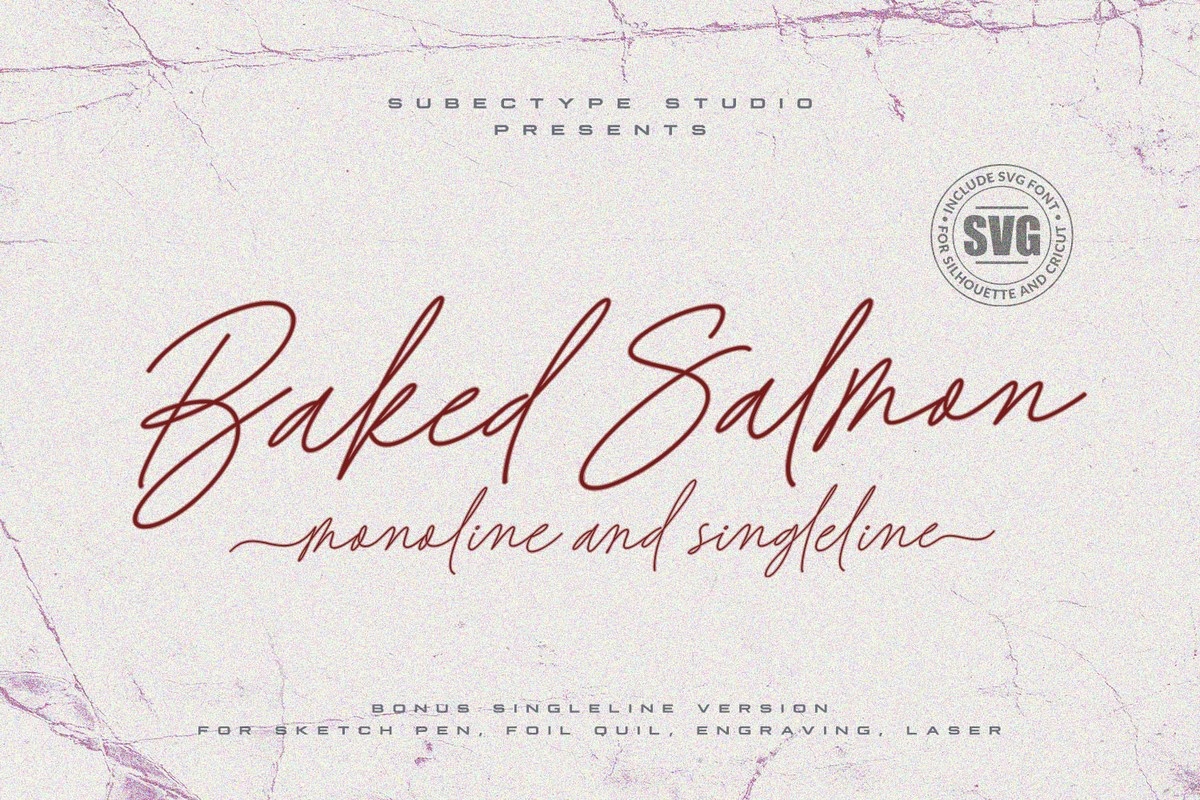 Baked Salmon Font