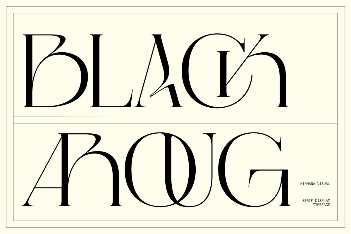 Black Aroug Font