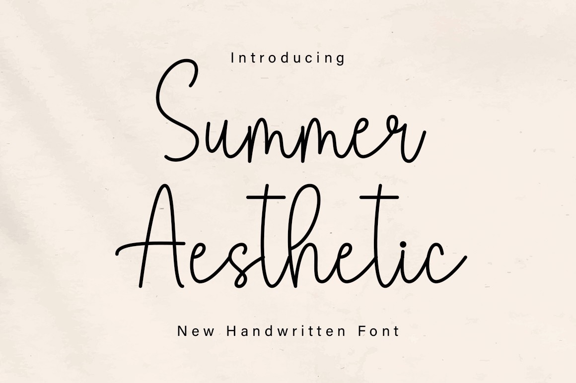 Summer Aesthetic Font