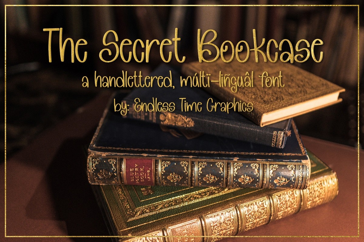 The Secret Bookcase Font