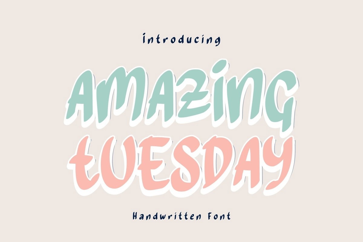 Amazing Tuesday Font
