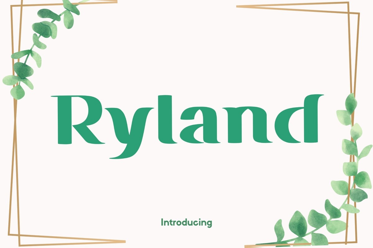 Ryland Font