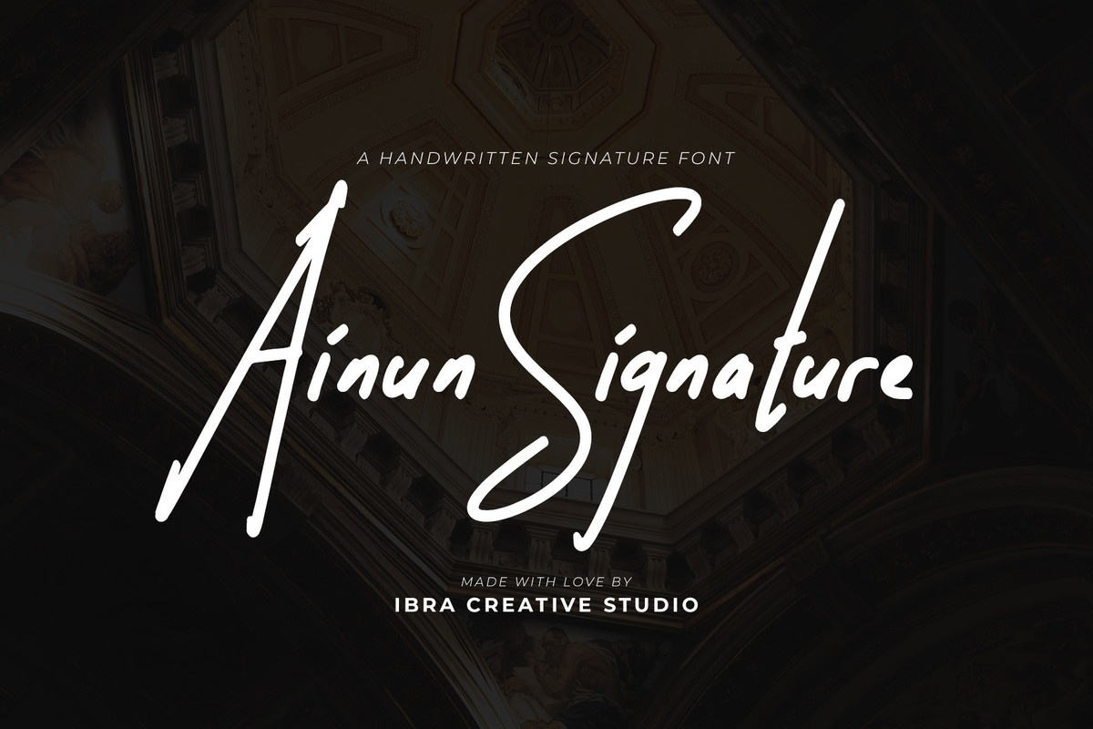 Ainun Signature Font