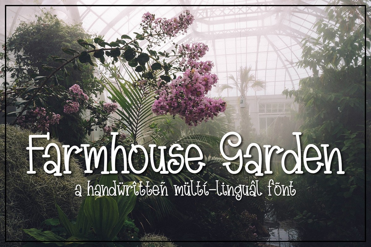 Farmhouse Garden Font