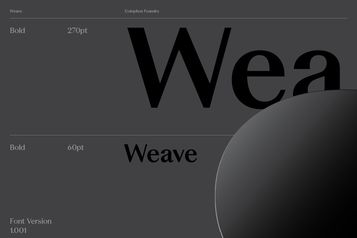 Weave Font