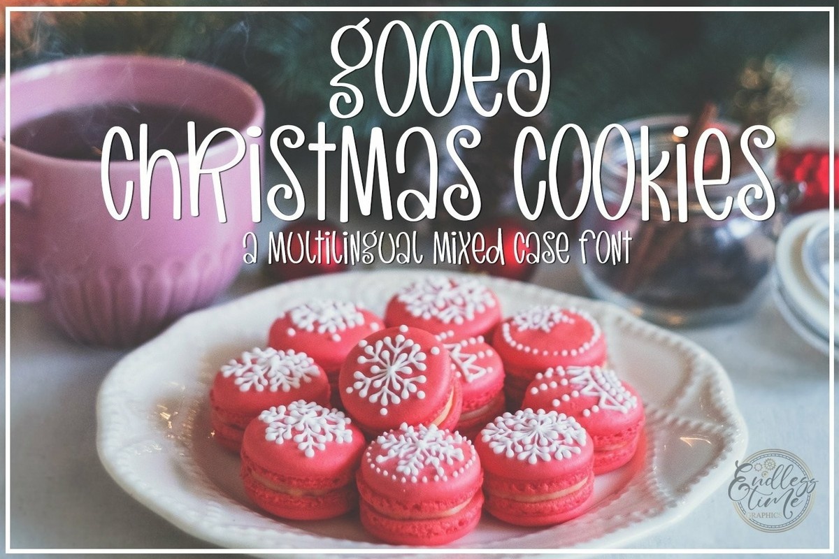 Gooey Christmas Cookies Font