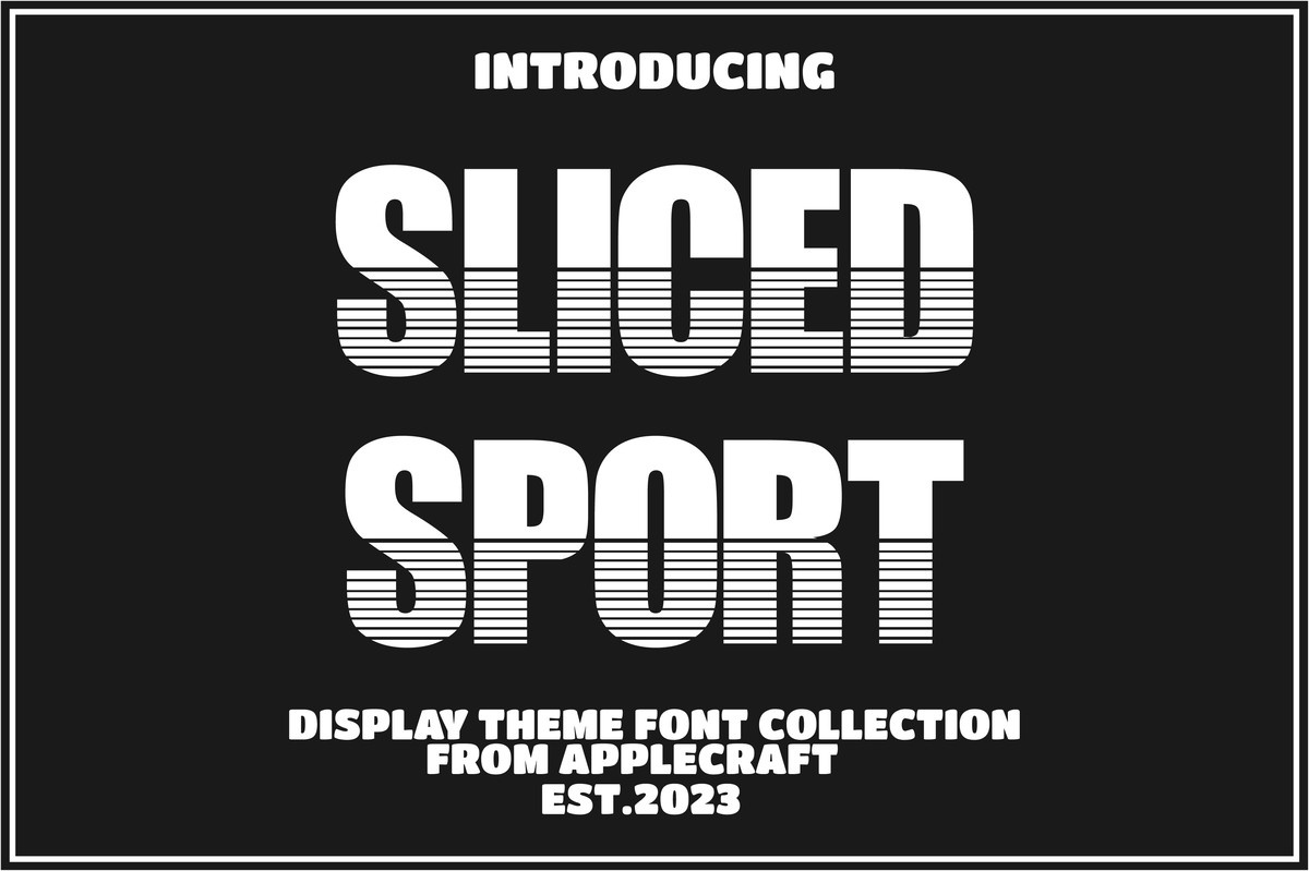 Sliced Sport Font