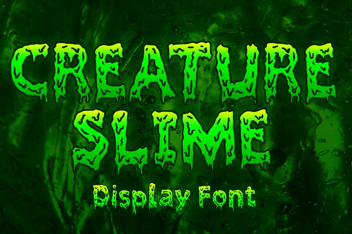 Creature Slime Font