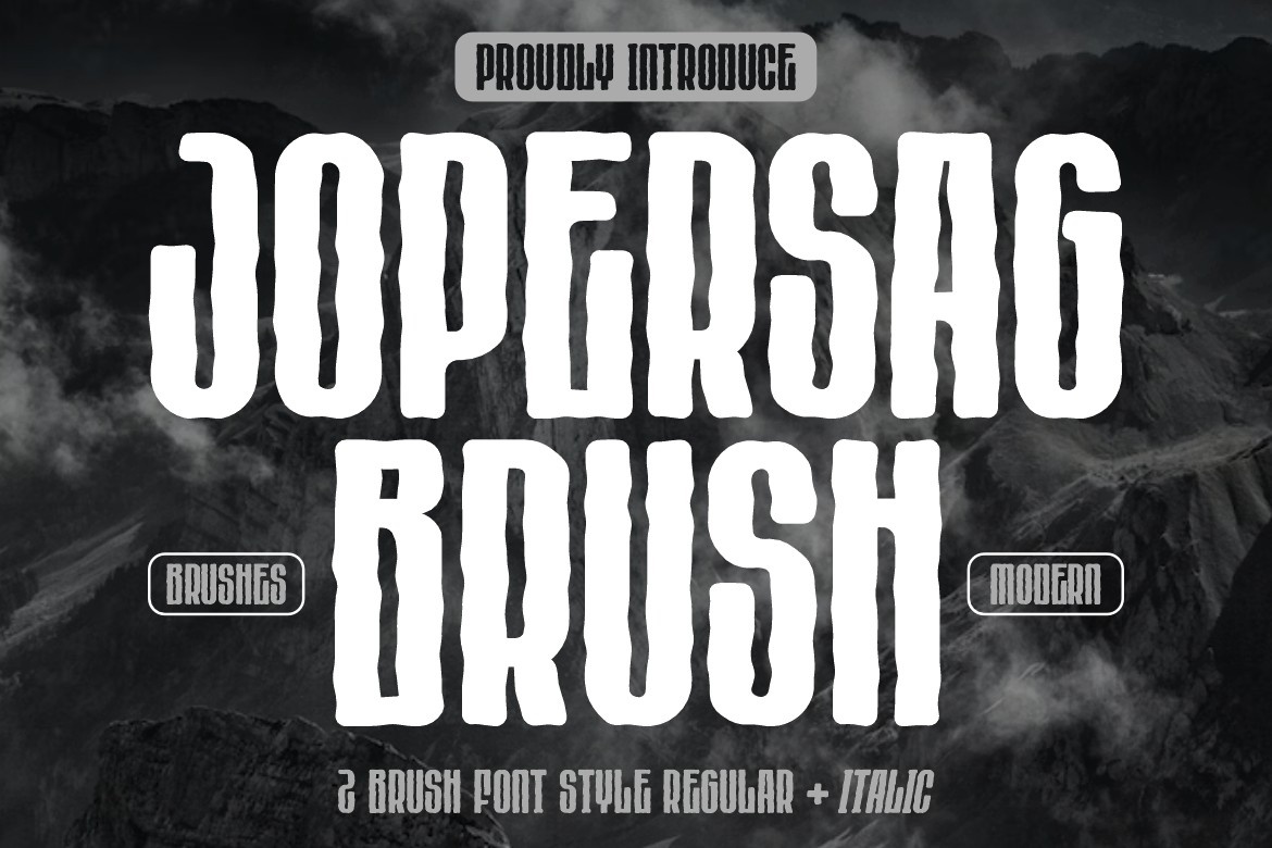 Jopersag Brush Font