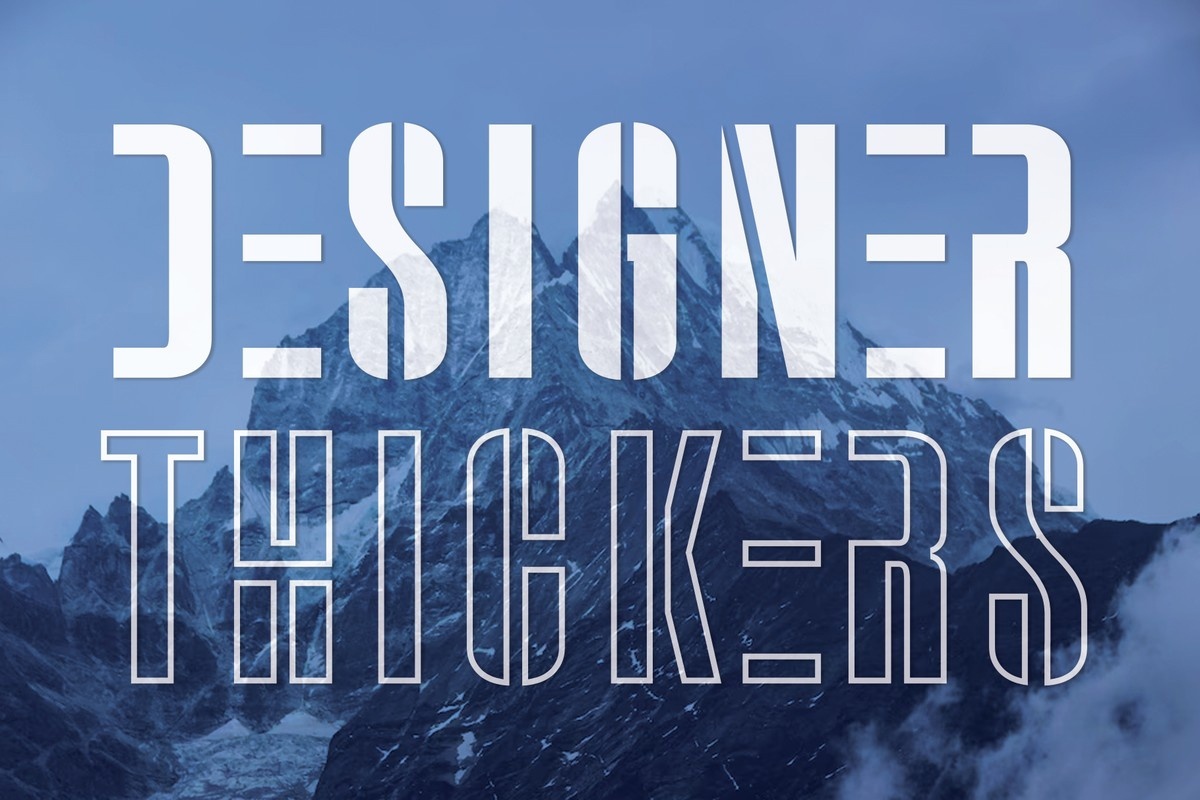 Designer Thickers Font