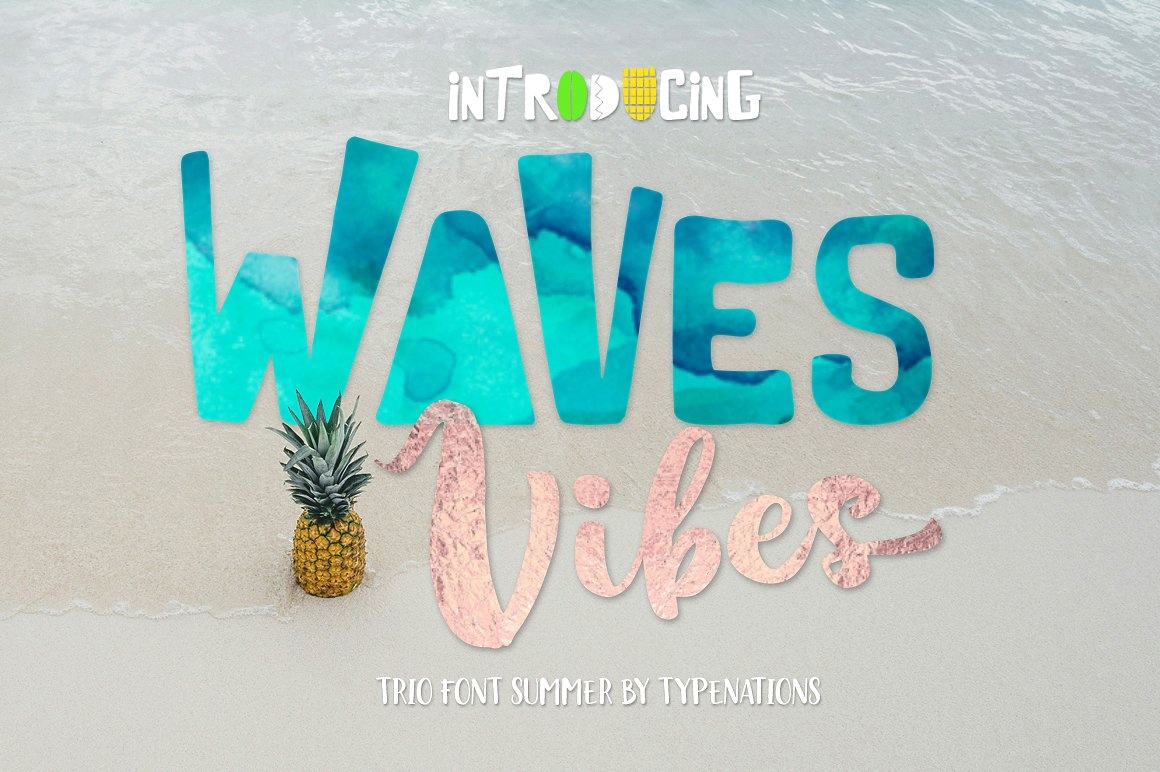 Waves Vibes Trio Font