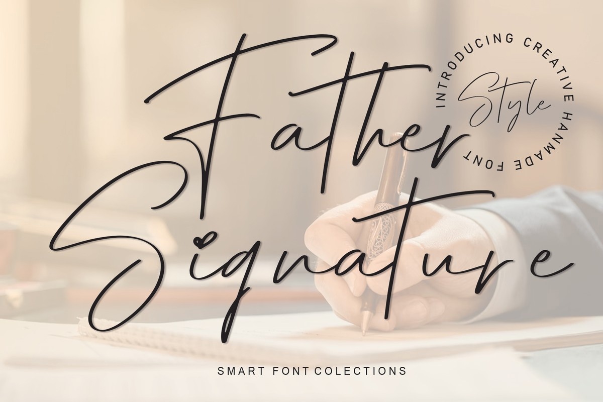 Father Signature Font