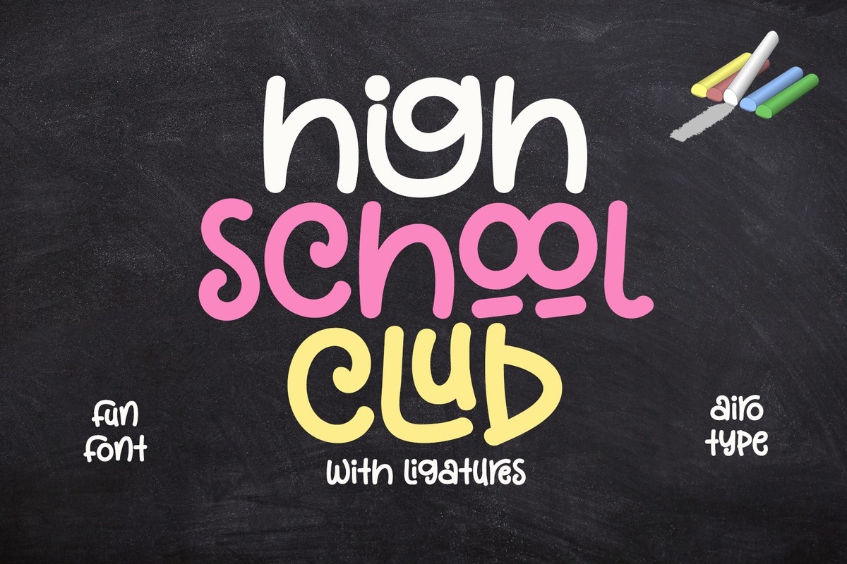High School Club Font