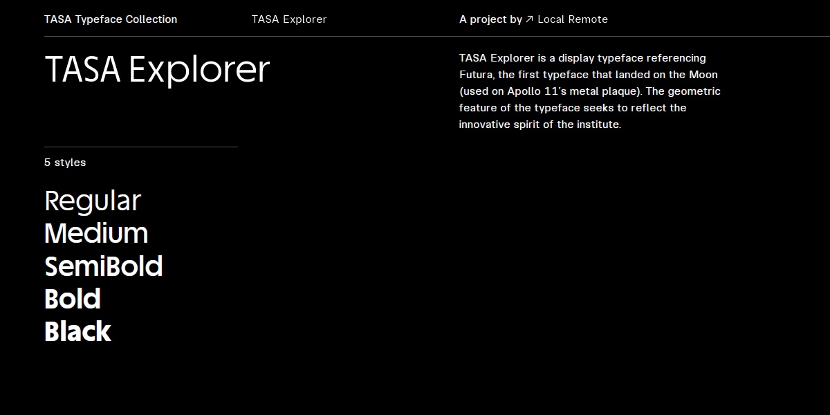 TASA Explorer Font