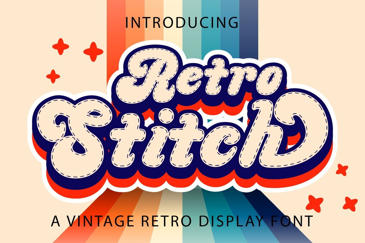 Retro Stitch Font