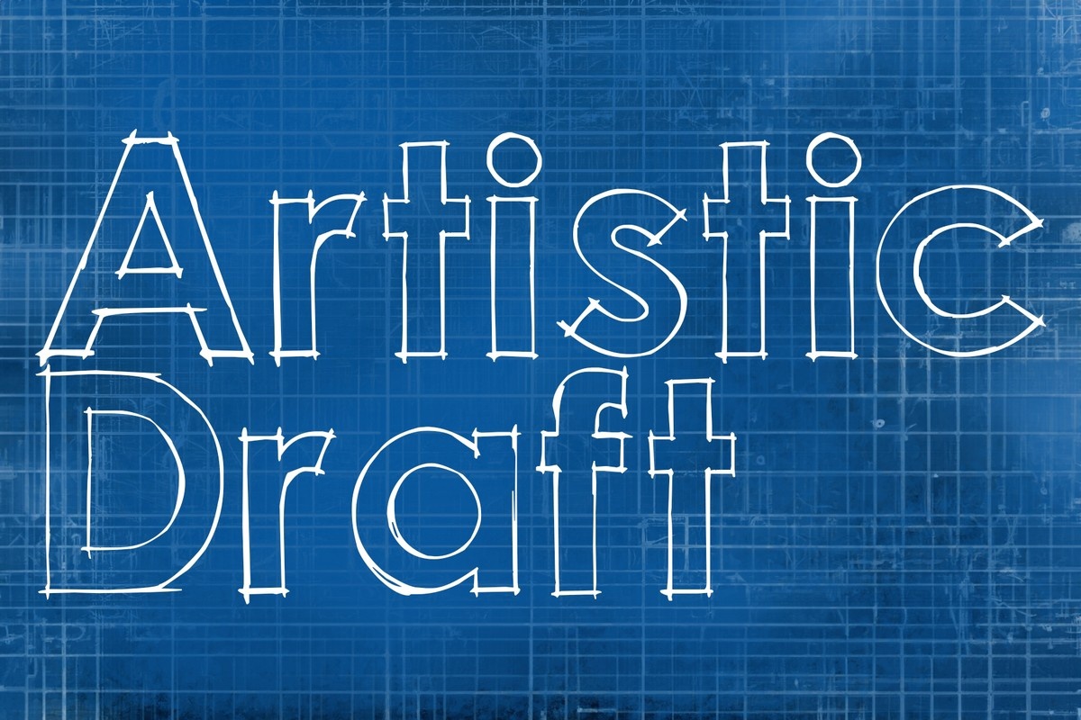 Artistic Draft Font