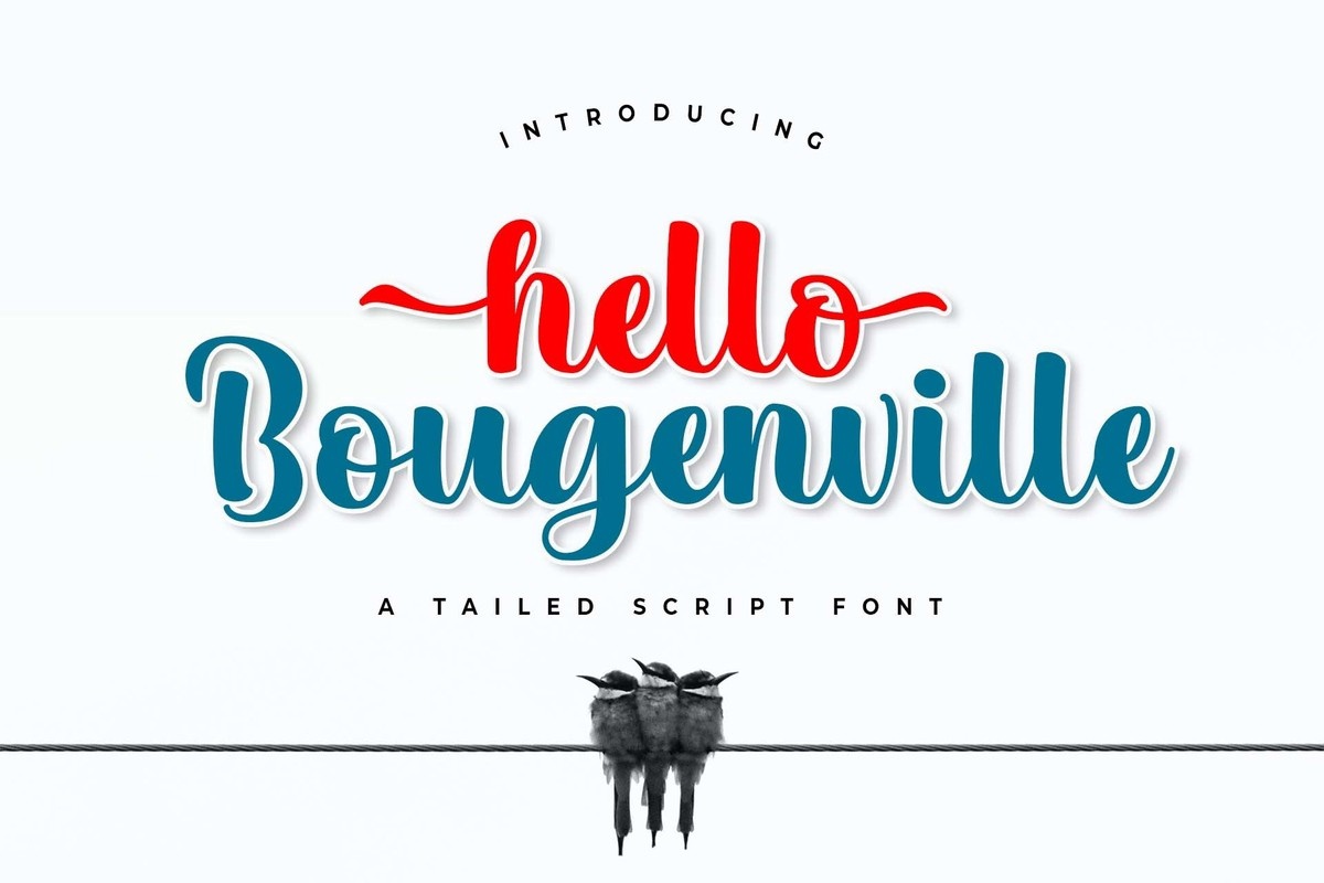 Hello Bougenville Font