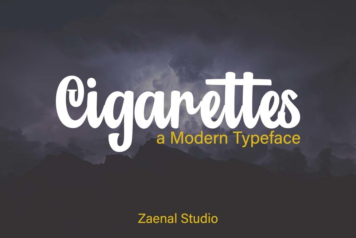 Cigarettes Font