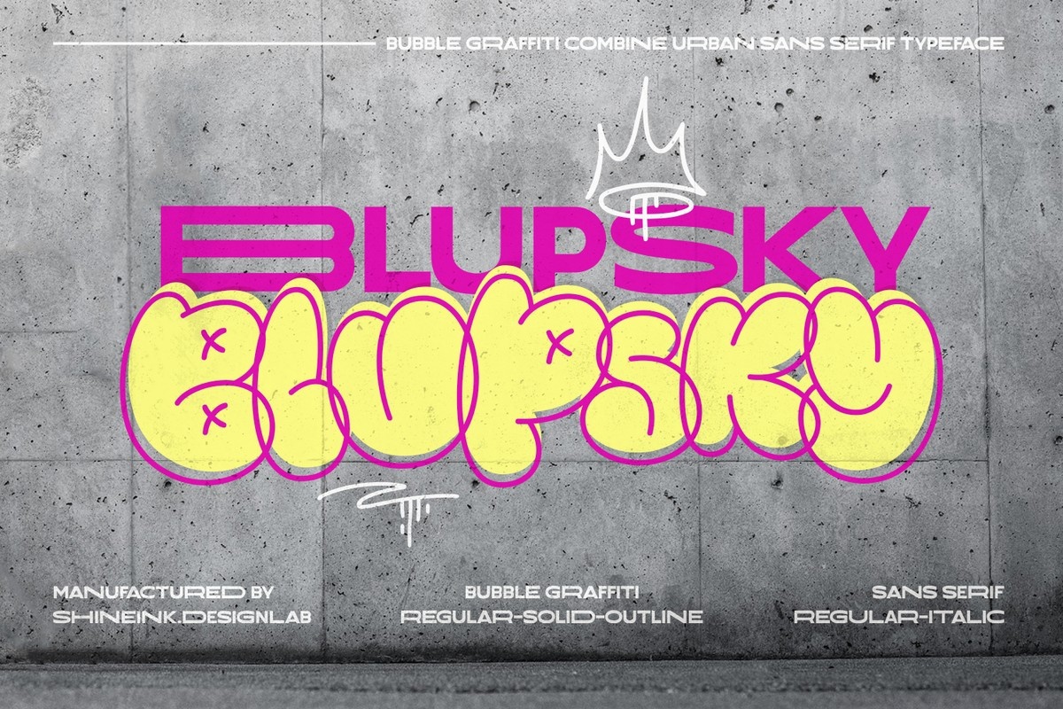 Blupsky Font