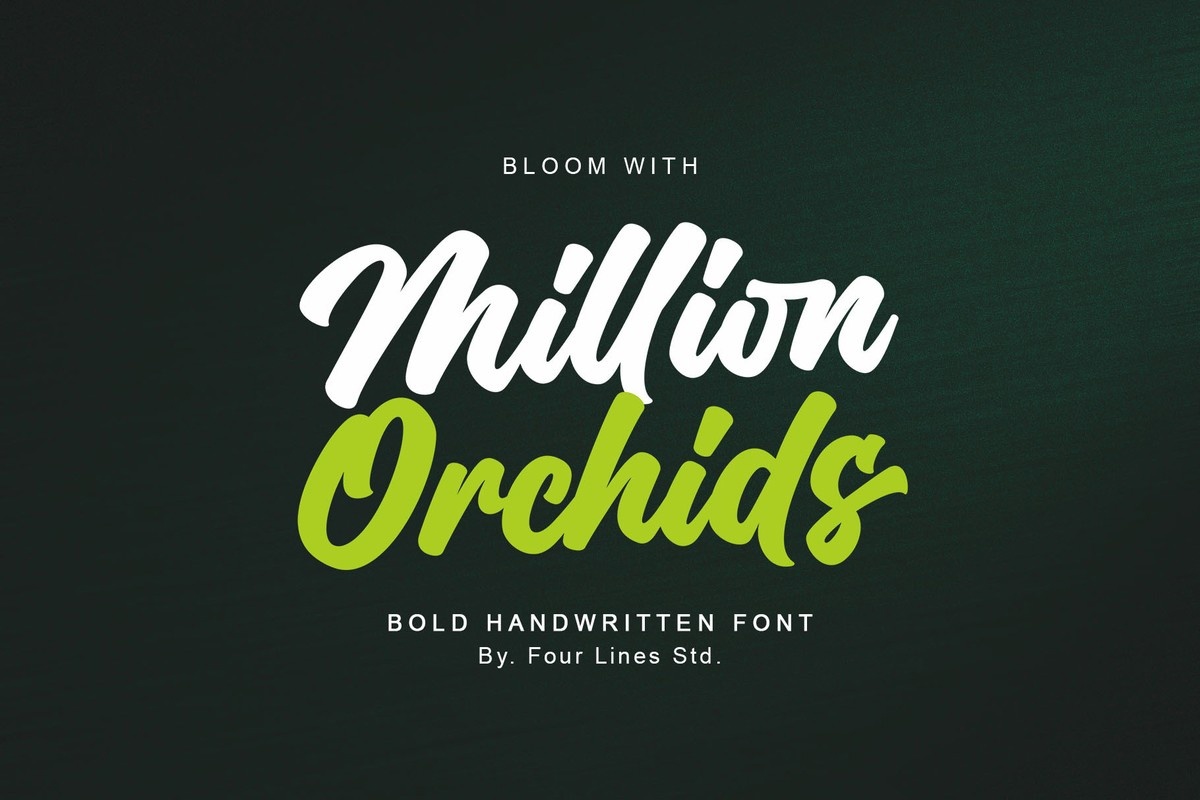 Million Orchids Font