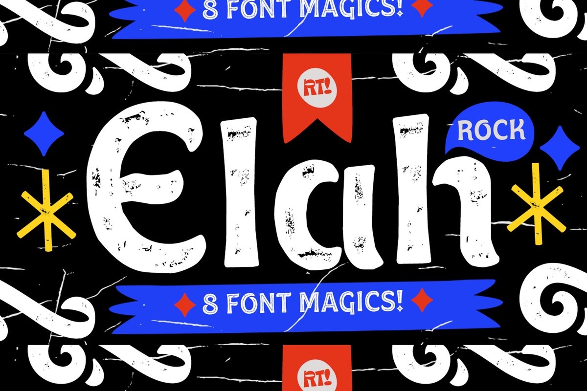 Elah Rough Font