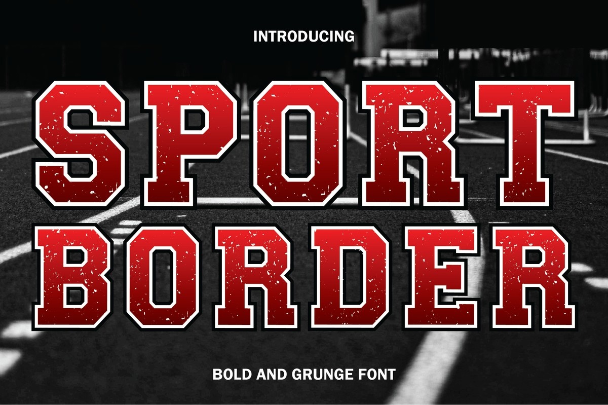 Sport Border Font