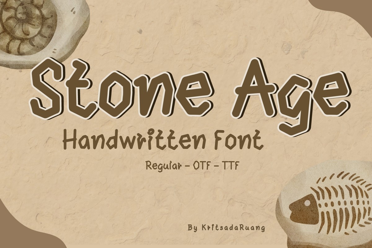 Stone Age Font