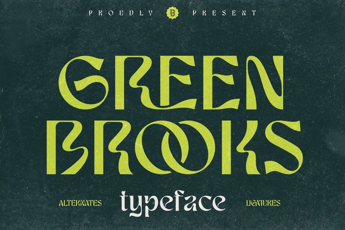 Green Brooks Font