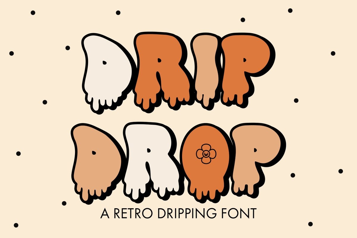 Drip Drop Font